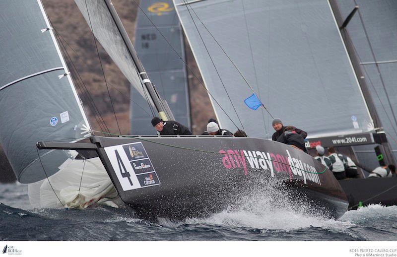 яхта rc44, парусная регата, парусный спорт, пуэрто калеро, rus7 sail racing team