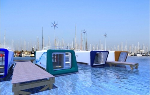 Компания WaterSpace занялась разработкой интересного проекта под названием Floating Studio Flat. 