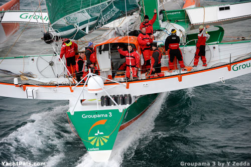 Groupama 3, тримаран, самая быстрая яхта, кругосветное путешествие, яхта, новости
