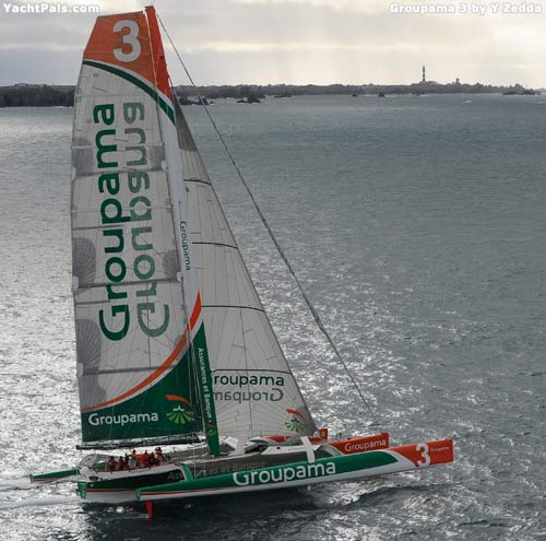 Groupama 3, тримаран, самая быстрая яхта, кругосветное путешествие, яхта, новости