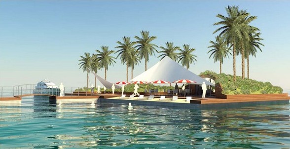 Плавучий остров Floating Pleasure Island