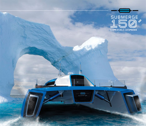 Катамаран будущего Submerge 150&rdquo;
