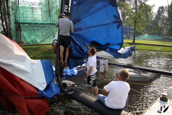 катамаран extreme 40, баркли, ПИРогово, парусный спорт