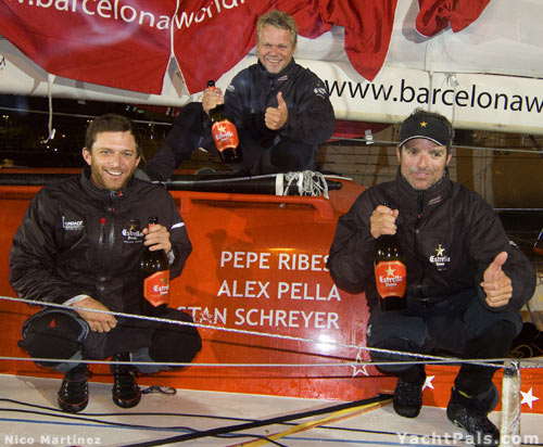 команда Estrella Damm, Алекс пеле, Пепе Рибс, Стен Шреер.
